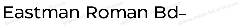 Eastman Roman Bd字体转换
